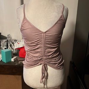 🆑FINAL PRICE‼️ Love Tree large spaghetti strap top w/adjustable drawstring